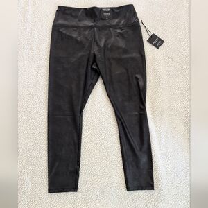 Simply Vera By Vera Wang - Black High Rise Faux Leather Leggings Size XL NWT